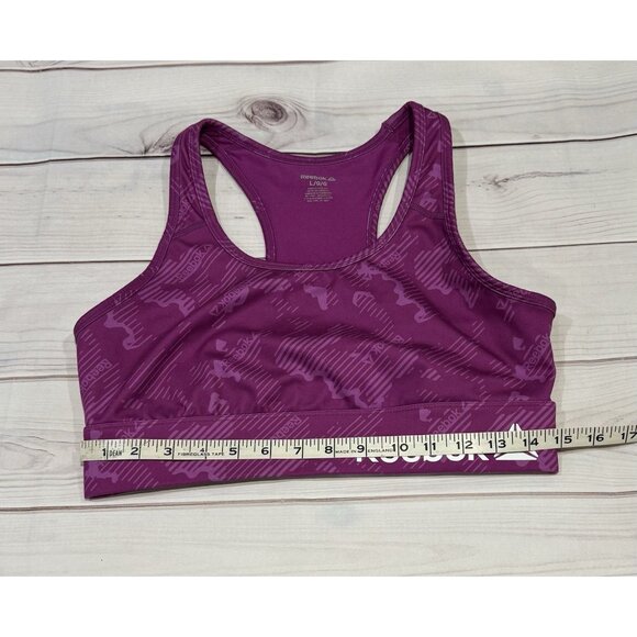 Reebok Workout Set Sportsbra & Leggings Activewear Size M Purple LIKE NEW!!! - Picture 11 of 14